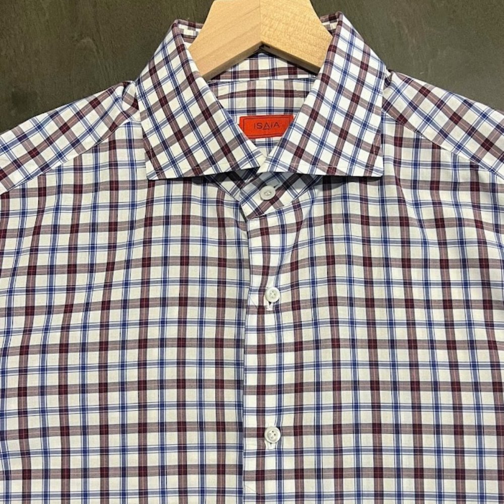 ISAIA Napoli Men's 16/41 (L) Luxury Cotton Dress Shirt